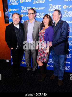 John Thomson, Charlie Higson, Arabella Weir, Paul Whitehouse 'The Fast Show' - sélection VIP - Arrivées Londres, Angleterre - 02.11.11 Banque D'Images