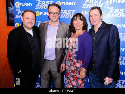 John Thomson, Charlie Higson, Arabella Weir, Paul Whitehouse 'The Fast Show' - sélection VIP - Arrivées Londres, Angleterre - 02.11.11 Banque D'Images