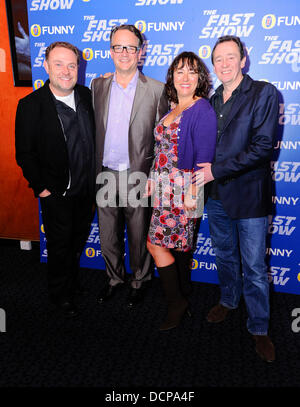 John Thomson, Charlie Higson, Arabella Weir, Paul Whitehouse 'The Fast Show' - sélection VIP - Arrivées Londres, Angleterre - 02.11.11 Banque D'Images