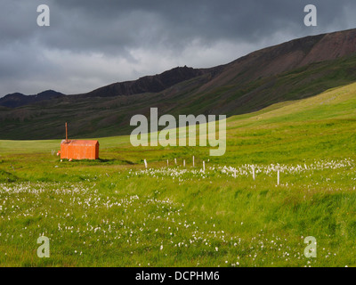 Refuge d'urgence, Brunavík, Islande Banque D'Images