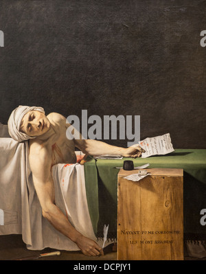 18e siècle - La Mort de Marat, 1793 - Atelier de Jacques-Louis David Philippe Sauvan-Magnet / Active Museum Banque D'Images