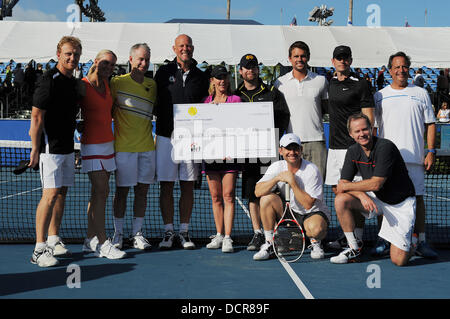 Les célébrités Chris Evert/Pro-Celebrity Raymond James Tennis Classic Pro-Am au centre de tennis Delray Delray Beach, Floride USA - 12.11.11 Banque D'Images