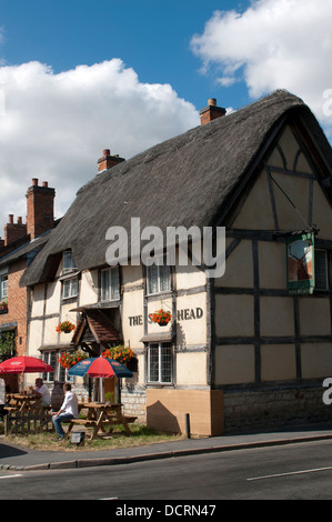 Les Stags Head pub, Wellesbourne, Warwickshire, UK Banque D'Images