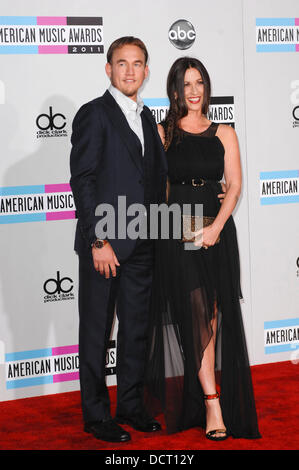 Mario 'Souleye' Treadway, Alanis Morissette 2011 American Music Awards qui a eu lieu lors de la Nokia Theatre L.A. Vivre - Arrivées. Los Angeles, Californie - 20.11.11 Banque D'Images