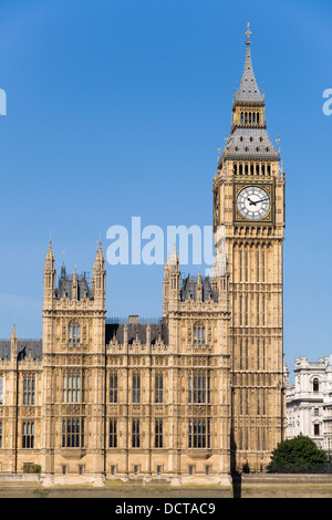 Big Ben Clock Tower (la tour Elizabeth) et la Chambre des communes / Palais de Westminster, Londres, Royaume-Uni. Banque D'Images