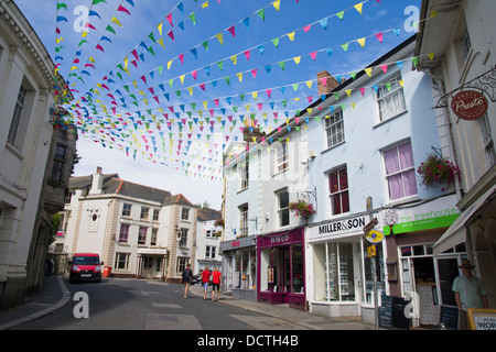 Une ville côtière dans Falmouth Cornwall England UK Banque D'Images