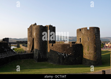 Château de Caerphilly, Wales UK Banque D'Images