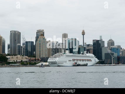 P&O cruise ship 'Pacific Jewel' dans la région de Darling Harbour Banque D'Images