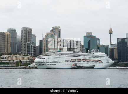 P&O cruise ship 'Pacific Jewel' dans la région de Darling Harbour Banque D'Images