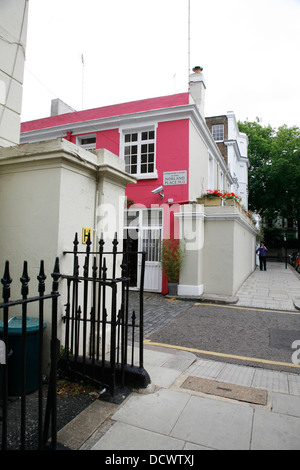 Entrée de Norland Place de Norland Square, Holland Park, London, UK Banque D'Images