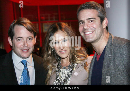 Matthew Broderick, Sarah Jessica Parker et Sarah Jessica Parker Valentino Garavani Virtual Museum fête de lancement à l'IAC Siège New York City, USA - 07.12.11 Banque D'Images