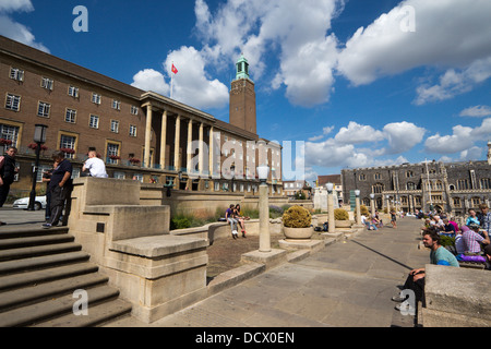 Ville de Norwich Norfolk County Hall Angleterre Royaume-uni Grande-Bretagne Banque D'Images