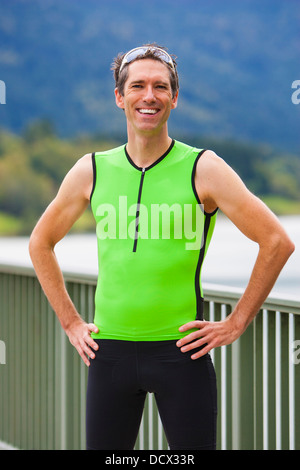 Coureur mâle M39 au cours de la formation, de l'Allemagne, de l'Europe Banque D'Images