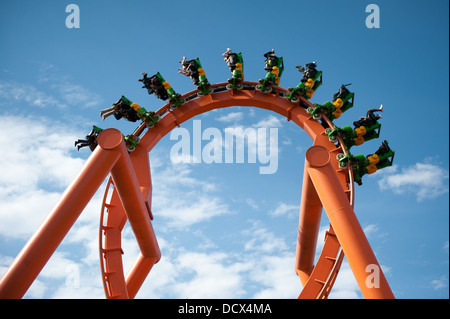 L'Anaconda fun ride, Gold Reef City, Johannesburg, Afrique du Sud Banque D'Images