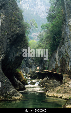 Cerrada de Elías gorge, dans la rivière Borosa, parc naturel de Cazorla, Segura y las Villas, Jaén, Espagne Banque D'Images