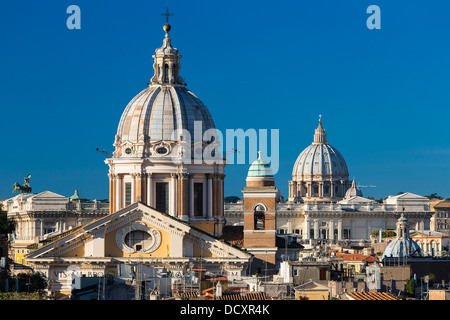 Rome, toits de Rome Banque D'Images