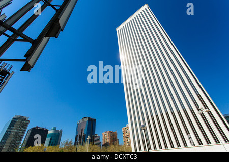 Madrid, Financial District, Torre Picasso Banque D'Images