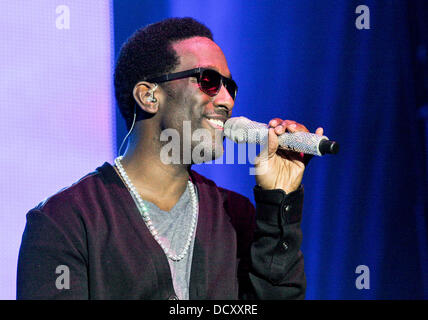 Boyz II Men effectue dans le cadre du 2e congrès annuel d'entraînement Orange Festival de musique de Miami Beach Miami Beach, Floride - 30.12.11 Banque D'Images