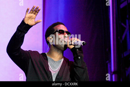 Boyz II Men effectue dans le cadre du 2e congrès annuel d'entraînement Orange Festival de musique de Miami Beach Miami Beach, Floride - 30.12.11 Banque D'Images