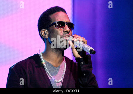 Boyz II Men effectue dans le cadre du 2e congrès annuel d'entraînement Orange Festival de musique de Miami Beach Miami Beach, Floride - 30.12.11 Banque D'Images