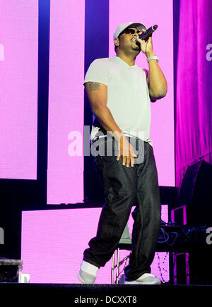 Boyz II Men effectue dans le cadre du 2e congrès annuel d'entraînement Orange Festival de musique de Miami Beach Miami Beach, Floride - 30.12.11 Banque D'Images