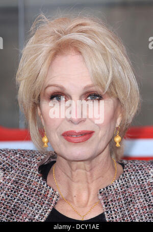 Joanna Lumley lance la campagne 2012 Compassions à Trafalgar Square. La campagne est lancée comme une protestation contre les exportations d'animaux vivants 05.01.12 - Londres, Angleterre Banque D'Images