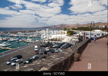 Port de plaisance de Puerto Calero, Lanzarote, îles Canaries, Espagne Banque D'Images