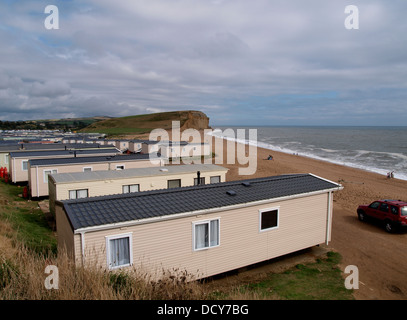 Freshwater Beach Holiday Park, Burton Bradstock, Dorset, UK 2013 Banque D'Images