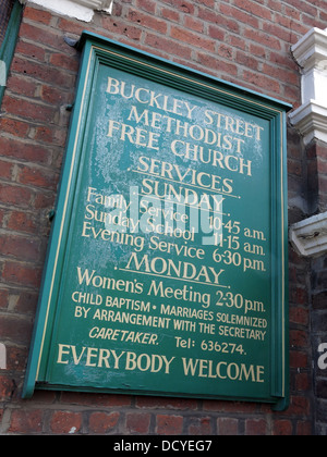 Buckley St Église Libre Méthodiste, Warrington, Cheshire, Angleterre, RU WA2 7NS Banque D'Images