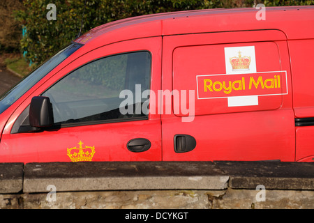 A Royal Mail van, Ecosse, Royaume-Uni Banque D'Images