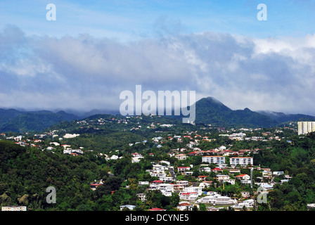 Portrait de la ville, Fort de France, Martinique, Caraïbes, Antilles. Banque D'Images