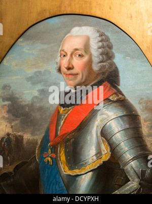 Charles-Louis-Auguste Fouquet, duc de Belle-isle, maréchal de France - Huile sur toile Anonyme, Musée de l'Armée, les Invalides Banque D'Images