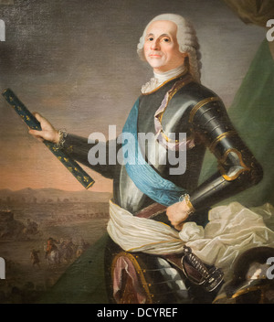 Louis-François-Armand du Plessis, duc de Richelieu - Anonyme - Musée de l'armée - Hôtel National des Invalides huile sur toile Banque D'Images