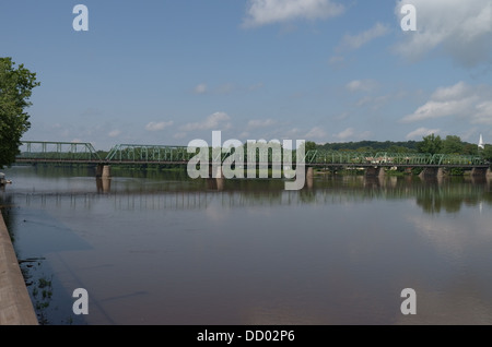 Pont entre Cape May, New Jersey et New Hope, Pennsylvanie Banque D'Images