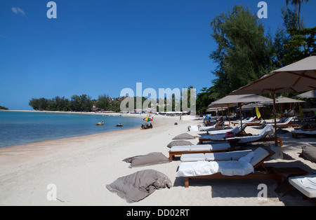 Hat Choeng Mon Beach sur le nord de l'Île de Ko Samui dans le golfe de Thaïlande. Banque D'Images