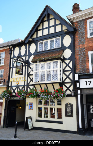 18e siècle Argyll Pub, Market Place, Henley-on-Thames, Oxfordshire, Angleterre, Royaume-Uni Banque D'Images