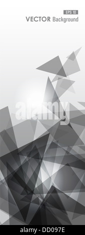 Trendy transparent coloré triangles résumé fond illustration. EPS10 vector avec transparence organisée en couches pour l'édition facile. Banque D'Images