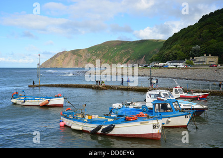 Port de Lynmouth, Lynmouth, Devon, Angleterre, Royaume-Uni Banque D'Images