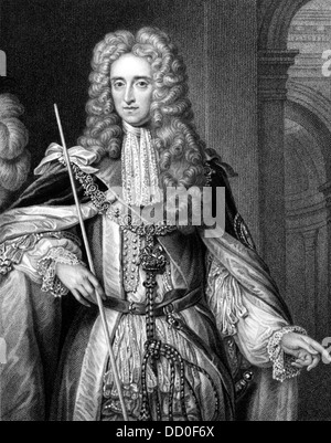 Thomas Osborne, 1er duc de Leeds (1632-1712) gravure sur de 1830. D'état anglais. Banque D'Images