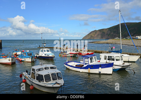 Port de Lynmouth, Lynmouth, Devon, Angleterre, Royaume-Uni Banque D'Images