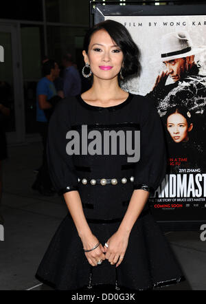 Los Angeles, Californie, USA. 22 août, 2013. Ziyi Zhang participant à la Los Angeles Projection de ''Le Grand Maître'' tenue à l'Arclight Theatre à Hollywood, Californie le 22 août 2013. L'année 2013. Credit : D. Long/Globe Photos/ZUMAPRESS.com/Alamy Live News Banque D'Images