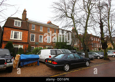 La nouvelle maison de Highgate Kate Moss et Jamie Hince, précédemment détenue par dramaturge J.B. Priestley et habité par Samuel Taylor Coleridge. Moss a acheté la chambre l'année dernière (11) et elle est en train de passer à la suite de travaux de rénovation. La maison est deux portes vers le bas Banque D'Images