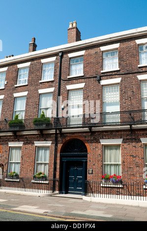 L'architecture géorgienne à Rodney Street, Liverpool, Royaume-Uni Banque D'Images