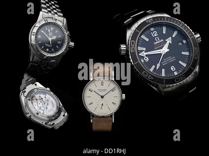 Collection de montres Montres de Luxe Banque D'Images