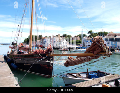 La Jolie Brise, célèbre dans le monde entier, gaff rigged-coupe-pilote, Weymouth, Dorset, UK 2013 Banque D'Images