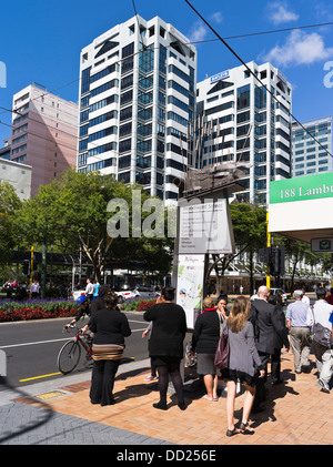 Dh Lambton Quay WELLINGTON NEW ZEALAND ville néo zélandaise personnes bâtiments rue villes Banque D'Images