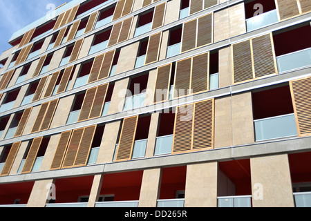 Bâtiment moderne d'habitation, Marseille, Bouches-du-Rhone, Provence Côte d'Azur, France Banque D'Images