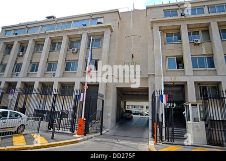 Station de police MARSEILLE Bouches-du-Rhone Provence Côte d Azur(France Banque D'Images