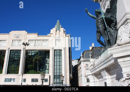 Le Portugal, Estremadura, Lisbonne, l'Eden Théâtre, ancien cinéma aujourd'hui un hôtel. Banque D'Images