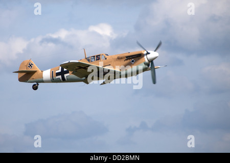 Ww11 Luftwaffe allemande messerschmidt 109 fighter à Duxford Clasic Wings Air afficher Banque D'Images